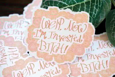 I'm invested sticker