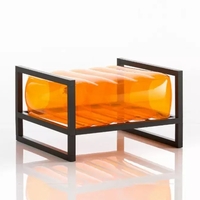 YOKO POUF EKO ALUMINIUM Frame - PYKCNEKO05OC - Thumbnail 1