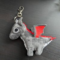 Hermann the Dragon - Plush Keychain & Enamel pin - Thumbnail 3