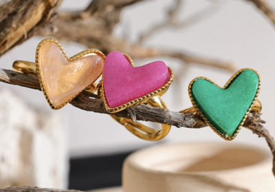 Valentines Day Heart Rings 