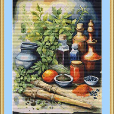 Herbs cross stitch pattern - Thumbnail 2