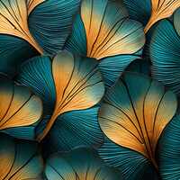 Gingko Leaves Cross Stitch Pattern - Thumbnail 2