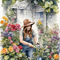 Gardening Cross Stitch Pattern - Thumbnail 2