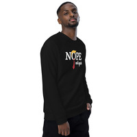 Nope not again Unisex organic raglan sweatshirt - Thumbnail 6