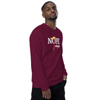 Nope not again Unisex organic raglan sweatshirt - Thumbnail 13