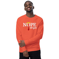 Nope not again Unisex organic raglan sweatshirt - Thumbnail 22