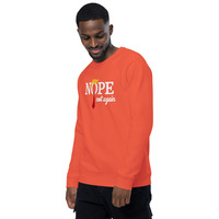 Nope not again Unisex organic raglan sweatshirt - Thumbnail 25