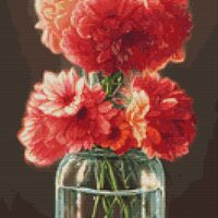 Flower Arrangement Cross Stitch Pattern - Thumbnail 1