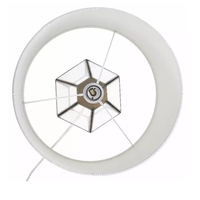 Lalia Home Transparent Triagonal Table Lamp, Brass - LHT-4009-BR - Thumbnail 8