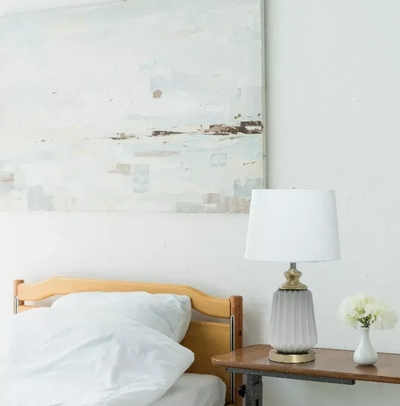 Lalia Home 25" Classic Fluted Ceramic and Metal Table Lamp with White Fabric Shade for Bedside Desk Foyer Endtable Dresser Dining Room - LHT-4007-GY