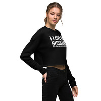 I love my husband but sometimes I wanna square up Crop Sweatshirt - Thumbnail 7