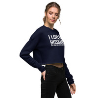 I love my husband but sometimes I wanna square up Crop Sweatshirt - Thumbnail 11