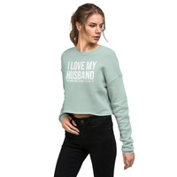 I love my husband but sometimes I wanna square up Crop Sweatshirt - Thumbnail 22