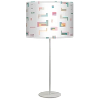 Portland Table Lamp - SBC-PORTLAND-NICKEL-LABYRIANTH - Thumbnail 1