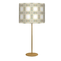 Portland Table Lamp - SBC-PORTLAND-NICKEL-LABYRIANTH - Thumbnail 2