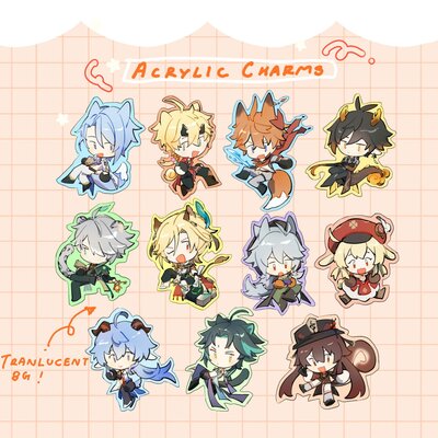Genshin acrylic charms [sale]