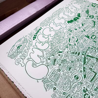 Philadelphia cheesesteak map 2nd ed. - (green)