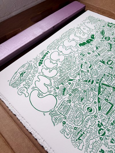 Philadelphia Cheesesteak Map 2nd Ed. - (GREEN)