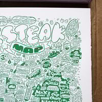Philadelphia Cheesesteak Map 2nd Ed. - (GREEN) - Thumbnail 5
