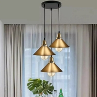 3 Head Cone Pendant - ENC3023-CA - Thumbnail 1