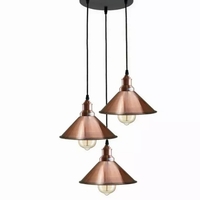 3 Head Cone Pendant - ENC3023-CA - Thumbnail 2