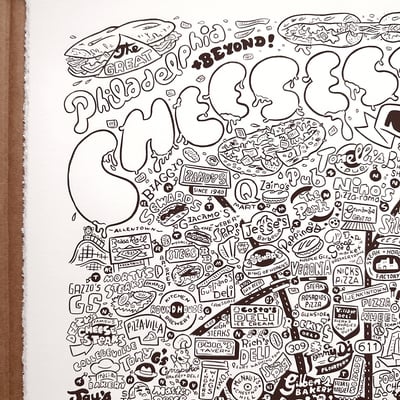 Philadelphia cheesesteak map 2nd ed. - (brown)