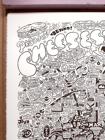 Philadelphia Cheesesteak Map 2nd Ed. - (BROWN)