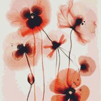 Ethereal Flowers II Cross Stitch Pattern - Thumbnail 1