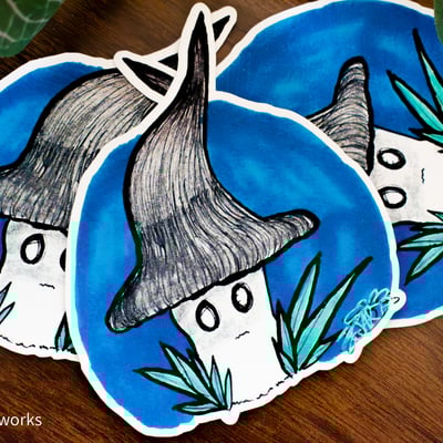 Mushroom sticker