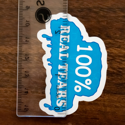100% real tears sticker