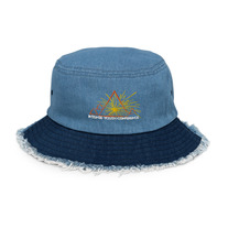 Intense Youth Conference Distressed Denim Bucket Hat