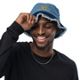 Intense Youth Conference Distressed Denim Bucket Hat-1