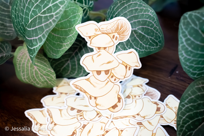 Oyster mushroom sticker