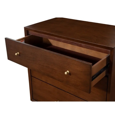 Flynn mid century modern 3 drawer small chest - 966wal-04