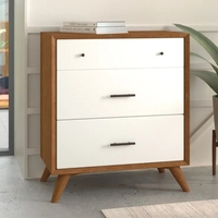 Flynn 3 Drawer Two Tone Small Chest - 999-04 - Thumbnail 3