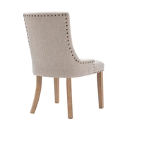 Fabric Dining Chairs Leisure Padded Chairs with Rubber Wood Legs - W21236781 - Thumbnail 4