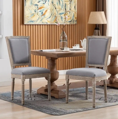 Upholstered Fabrice French Dining Chair - W21258671