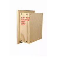 Haile Solid Wood Recessed Toilet Paper Holder with Cabinet - HAI-19-WHITE - Thumbnail 6