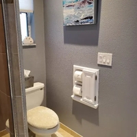 Haile Solid Wood Recessed Toilet Paper Holder with Cabinet - HAI-19-WHITE - Thumbnail 7