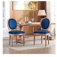 Upholstered Velvet French Dining Chair with rubber legs - W21263672 - Thumbnail 1