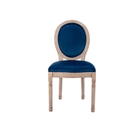 Upholstered Velvet French Dining Chair with rubber legs - W21263672 - Thumbnail 2