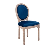 Upholstered Velvet French Dining Chair with rubber legs - W21263672 - Thumbnail 5