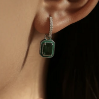 CZ fancy Dangle Earrings  - Thumbnail 2