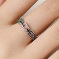 Colorful Link Ring  - Thumbnail 1