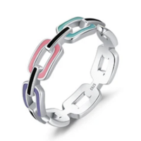 Colorful Link Ring  - Thumbnail 2