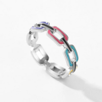 Colorful Link Ring  - Thumbnail 4