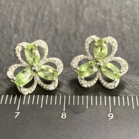 St Pattys Day peridot earrings  - Thumbnail 2