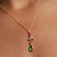 Geometric CZ Pendant - Thumbnail 2