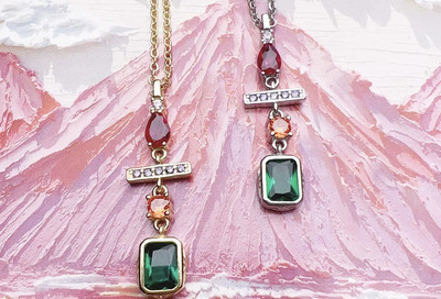 Geometric CZ Pendant