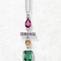 Geometric CZ Pendant - Thumbnail 5